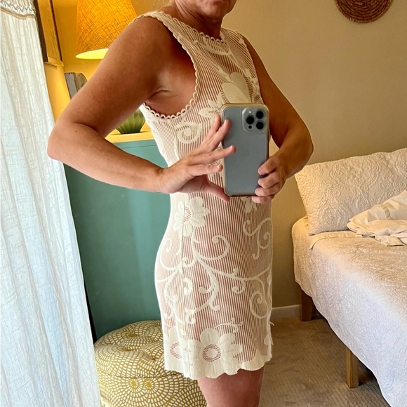 Beautiful Mini Dress By New Romantics/Anthropologie Size 4 petite - Picture 4 of 7